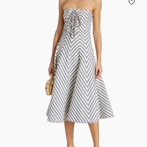 Zimmermann high tide lace up dress size AUS1
